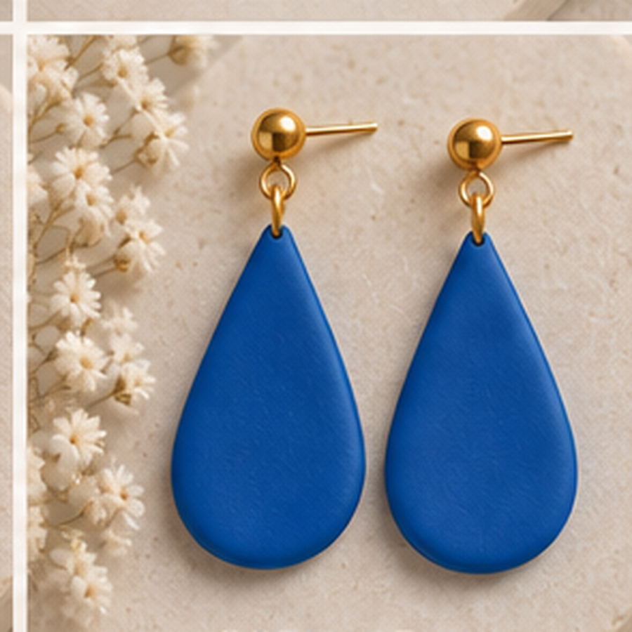 Pendientes azules